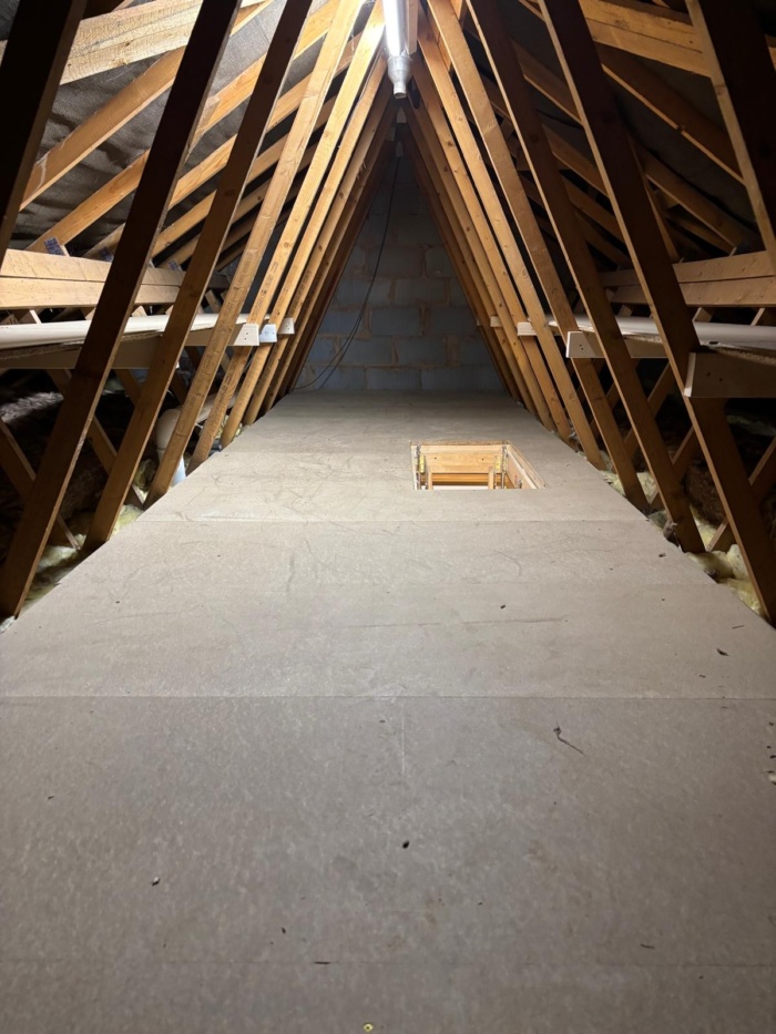 1 Loft boarding in a home at Branston near Burton on Trent, Staffordshire