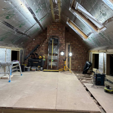 Loft conversion to a bedroom and ensuite shower room