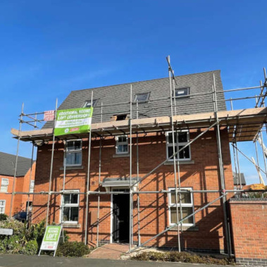 View our recent Velux loft conversion project in Derby to create 2 bedrooms.