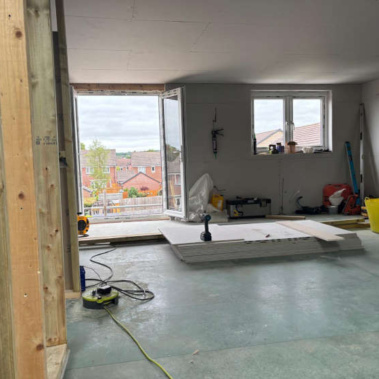 Rear Dorma Interior in Stone Staffordshire